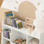Lakesa 104 cm H X 106 cm W Kids Bookcase with Toy Storage