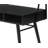 Metal Base Writing Desk with Power Outlet