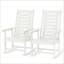 Ensemble de chaises berçantes d'extérieur, 2 pièces
