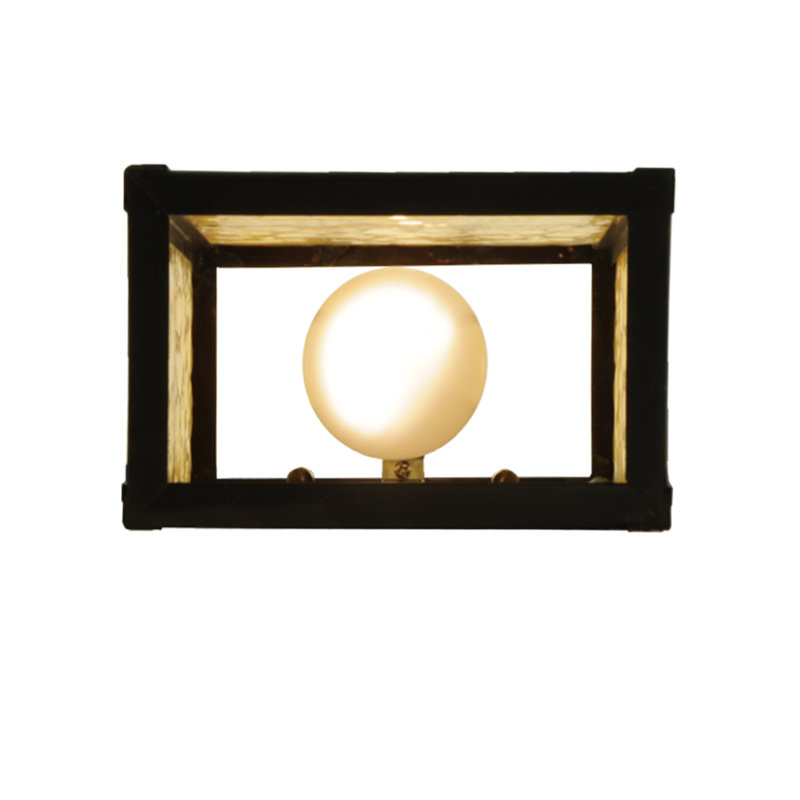 2 - Light Outdoor Bulkhead Light, Amber