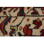 Tapis unique en laine noué à la main ivoire 3 pi 1 po x 5 pi 3 po années 1980 Goravan