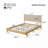 Premium Rubber Wood Platform Bed Frame