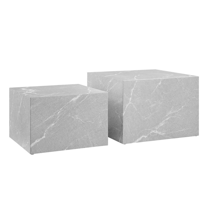 Set of 2 grey coffee tables