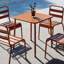Table carrée pour l'extérieur Brick Red