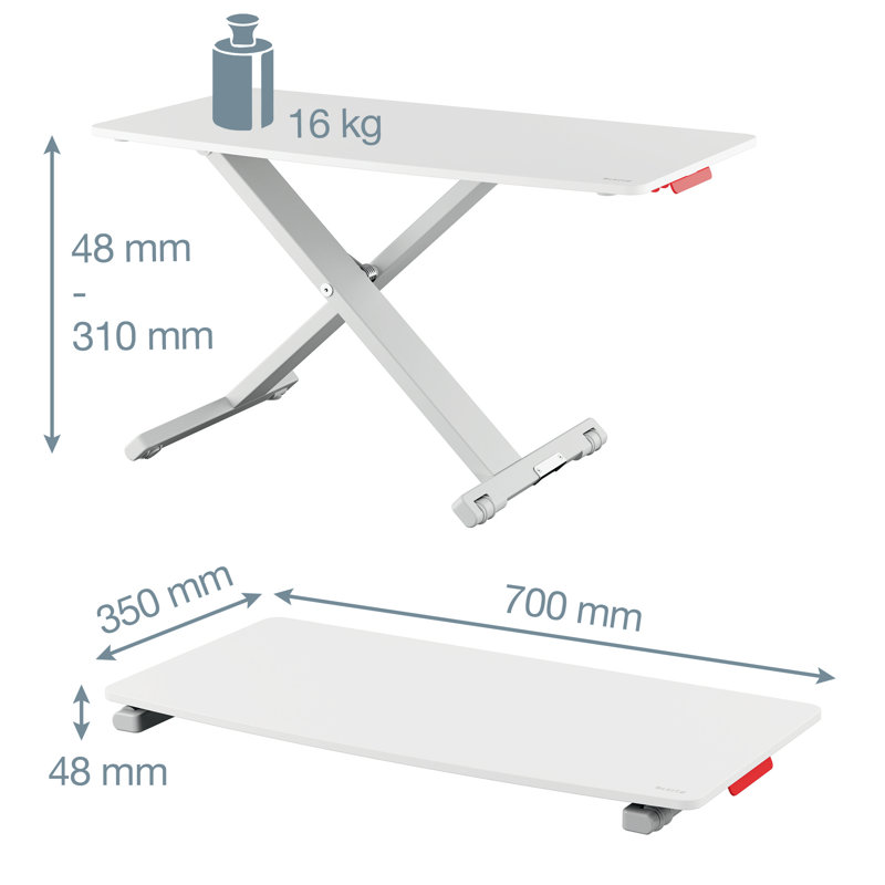 Adjustable Metal Base Standing Desk Converter