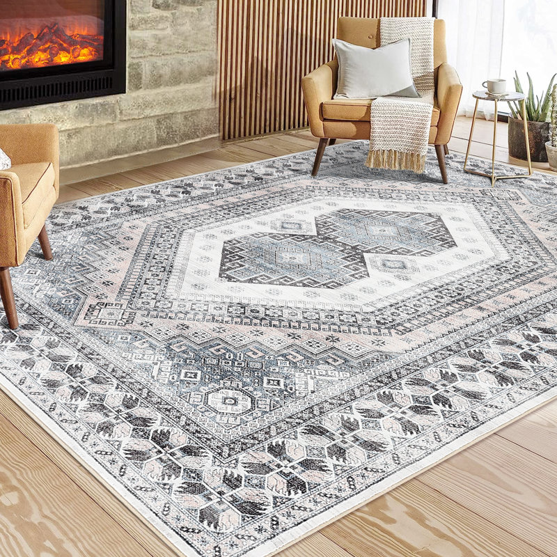 Tapis Daciana avec envers antidérapant, Rectangle 9 pi x 12 pi