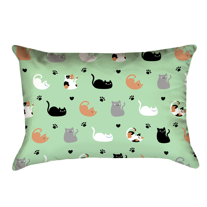 Housse de coussin Katelyn Elizabeth, Simili suède, Vert clair