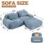 Canapé modulaire en forme de L Boneless, surdimensionné avec assise profonde, repose-pieds, velours côtelé, sans assemblage-994911419-994911417-994911421