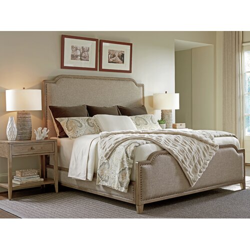 Tommy Bahama Home Cypress Point Stone Harbour Upholstered Bed & Reviews ...