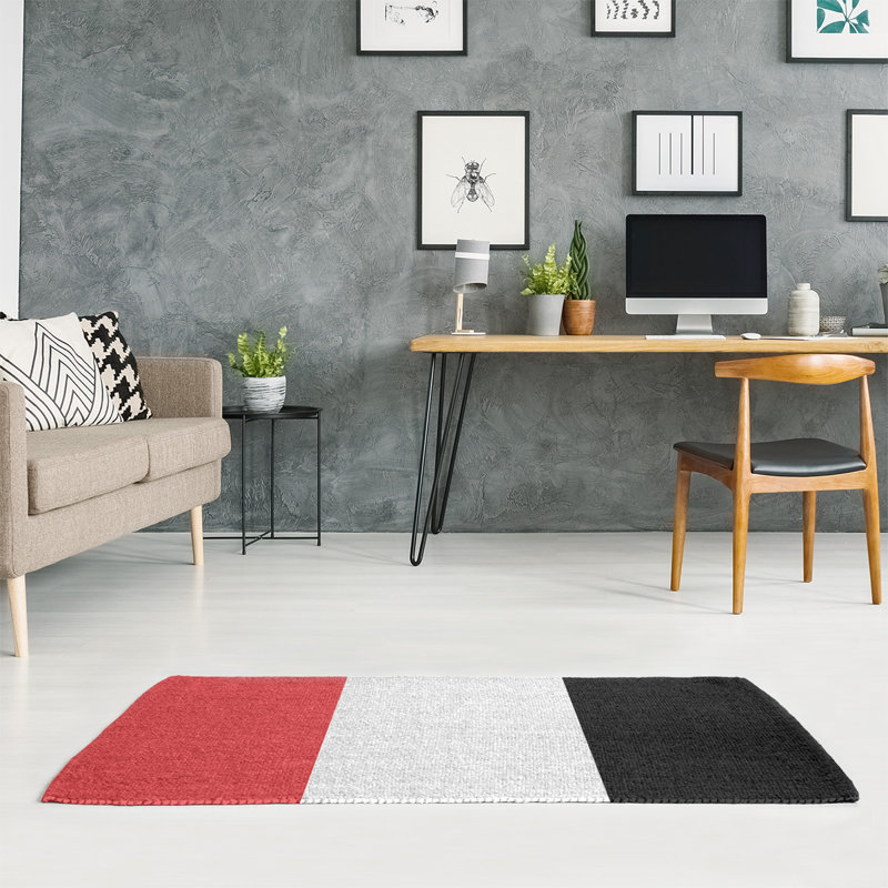 Striped Indoor Rug, Rectangle 7' x 5'