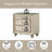 Lucienne Beige Velvet Nightstand