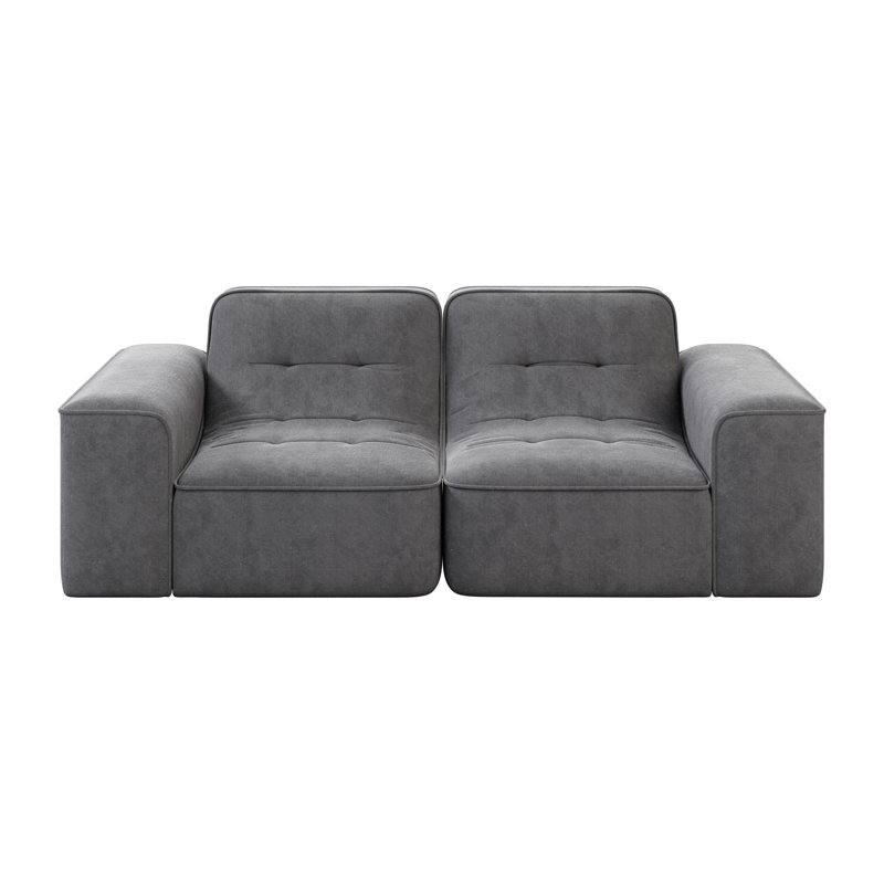 Canapé modulaire 83,6 po à 3 places 83,6 po, Gris
