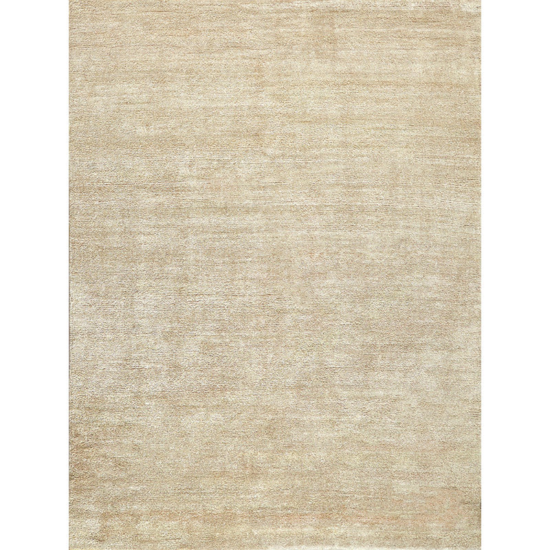 Plush Area Rug in Gold/Gray, Rectangle 10' x 14'