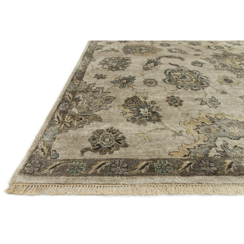 Silk Oriental Area Rug, Rectangle 12' x 18'