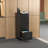 3 Drawer Metal Vertical File Cabinet With Lock And Card Slot Office Home Vertical File Cabinet For A4 Legal/Letter Size Narrow File Cabinet Locked,Assembly Required (Black), Cabinet-620855077