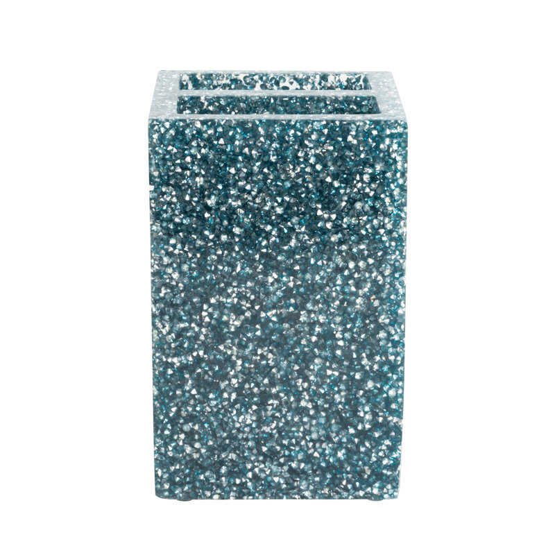 Porte-brosses à dents lumineux avec strass Sparkles Home | Idéal pour le comptoir de salle de bain, Glace