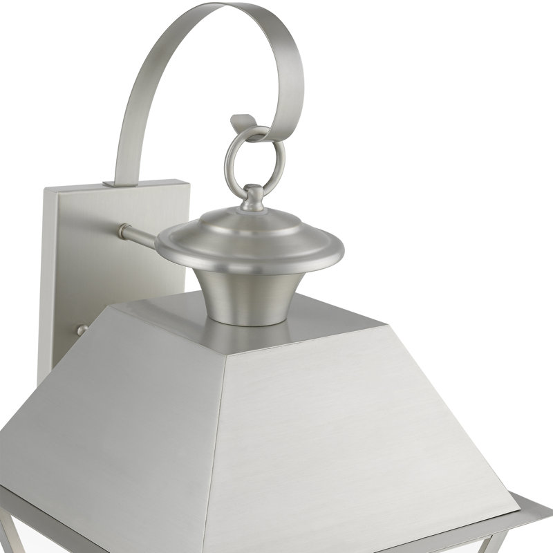 Francsico 3 - Bulb 22" Outdoor Wall Lantern, Brushed Nickel