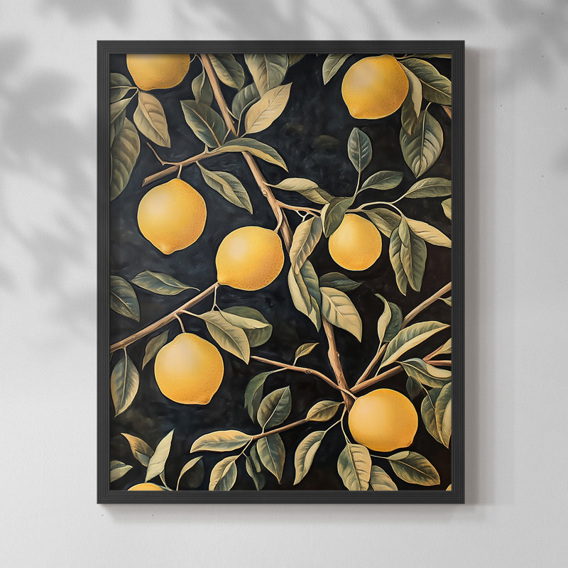 WM MORRIS Series DCXL  -Premium Framed Print -Ready to Hang - No Nails Required, 11" H x 9" W, Black