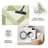 1PC Sage Green Geometric Patchwork Striped area rugs for Living Room, Soft and Comfortable, Suitable for all seasons, easy-to-maintain, machine washable Indoor floor mat, Under Table Farmhouse suitable for dining table, bedroom, entryway, kitchen,-1254880081