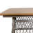 4-piece Wicker Sofa Set With Stationary Chair And Coffee Table