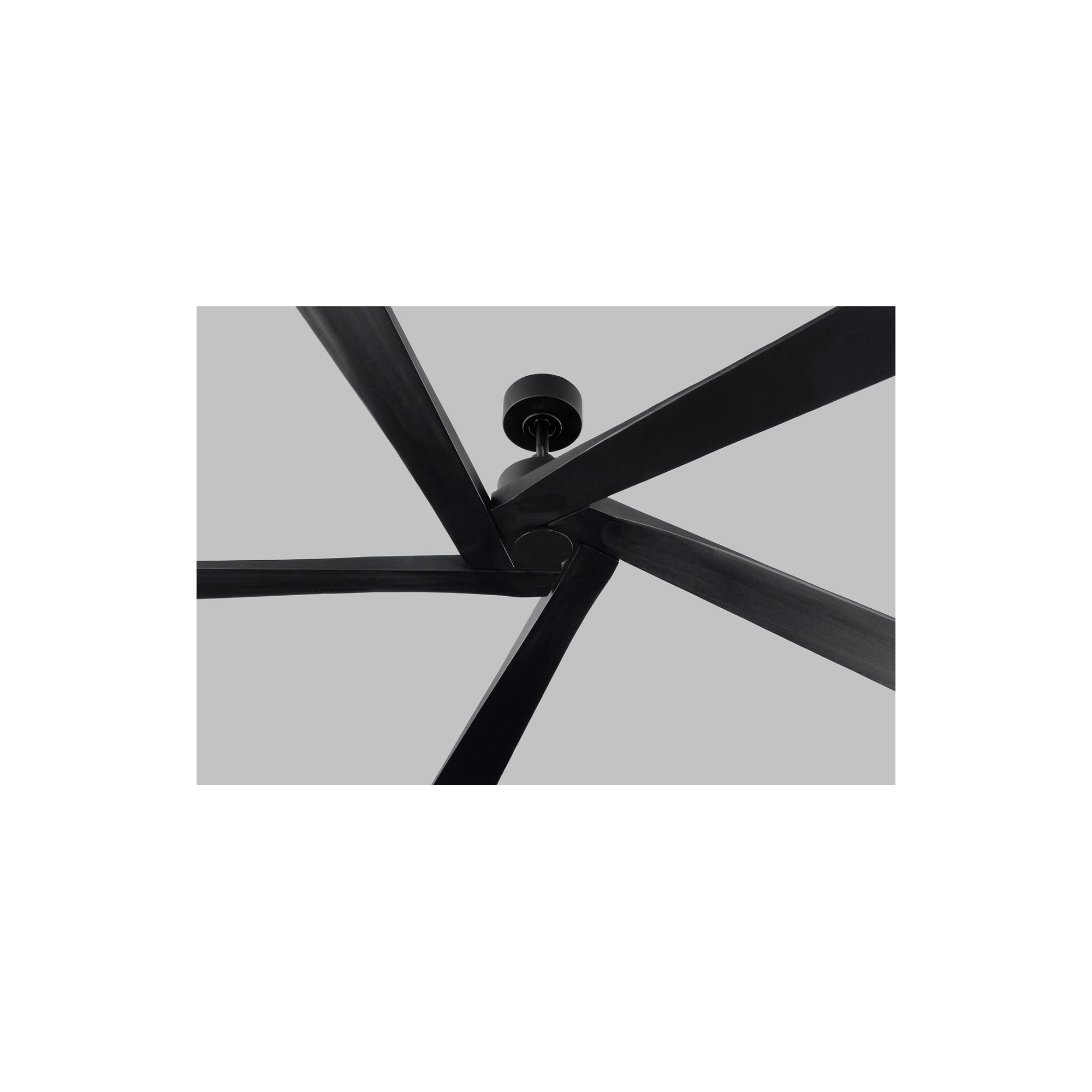 Adalai 70" 5 - Blade Standard Ceiling Fan with Remote Control, Midnight Black, 70" Wide