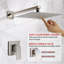 Robinets de douche seulement avec valve brute
