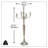 41.3" H Metal 5-Light Candelabra