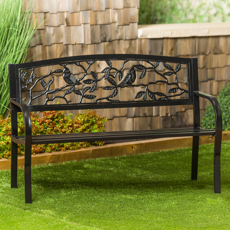 Banc de jardin en métal Cardinals