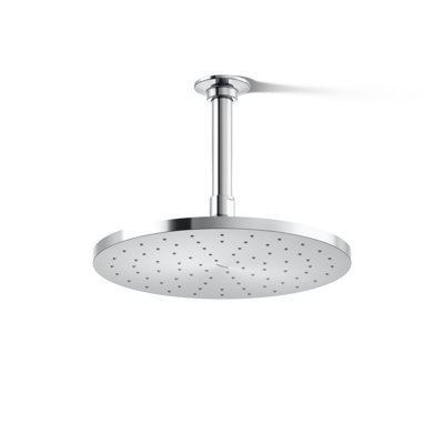 Contemporary Full Fixed Shower Head with Katalyst Air Induction Spray