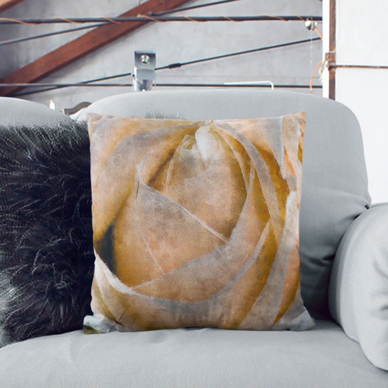 Square Throw Cushion, White, 40cm H x 40cm W x 15cm D