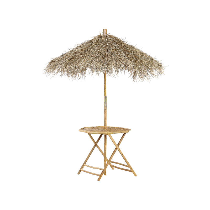 Bhandary Round Outdoor Bistro Table With Umbrella Hole , 175cm cm W 175cm cm D