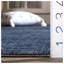 Tapis bleu marine / beige en polypropylène / polyester / latex tissé à la machine Lanza-257442676