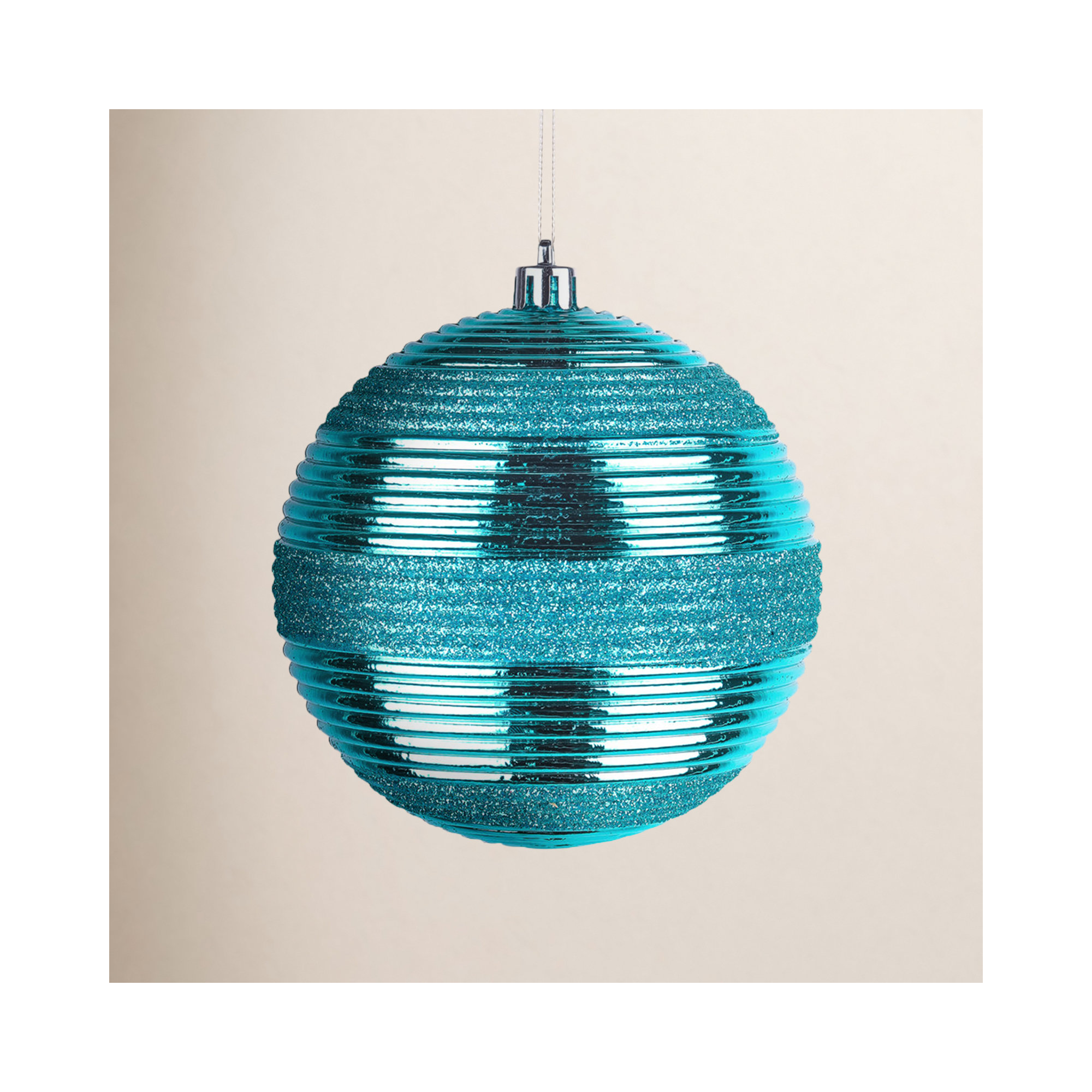 The Holiday Aisle® Shatterproof Swirling Ball Ornaments, Blue