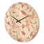 Horloge murale en bois rose-63891405