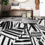 Tapis blanc et noir noué à la main de haute qualité 30-67147340