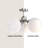 Lio 21"-3 Lights Modern Brushed Brass/Brushed Nickel/Matte Black Cloud Glass Globe Semi Flush Mount Lighting Fixture For Living Room, Bedroom-1989431112