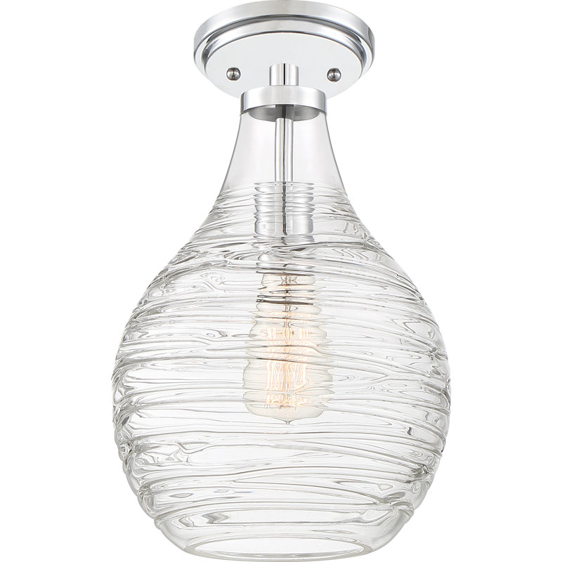 1 - Light Single Pendant, Polished Chrome