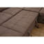 Canapé modulaire en U de 128 po avec repose-pieds et canapé modulaire réversible de 7 places avec siège de rangement, ensembles de canapés de salon avec repose-tête réglable, brun foncé-546376274