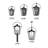 Yale Medium Wall Mount Lantern-65382749
