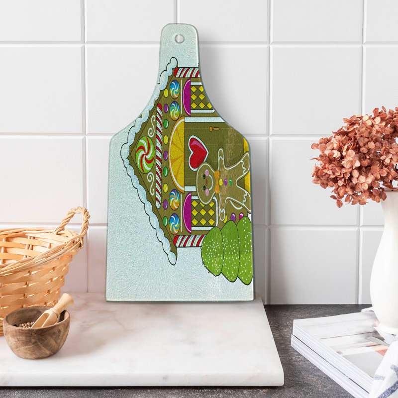 Multicolore planche à découper en verre trempé Ambesonne