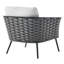 Ensemble de canapé modulaire d'extérieur en aluminium 6 pièces Modway Stance-545752878-545752875