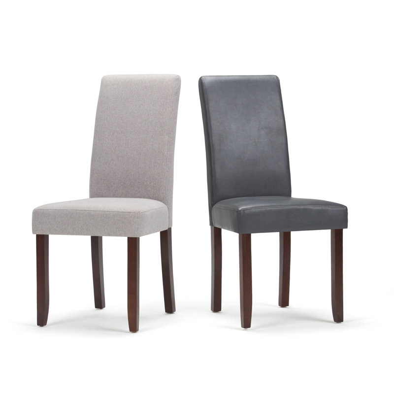 Chaise parsons Acadian Linen, Gris nuageux