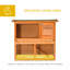 PawHut Wooden Rabbit Hutch