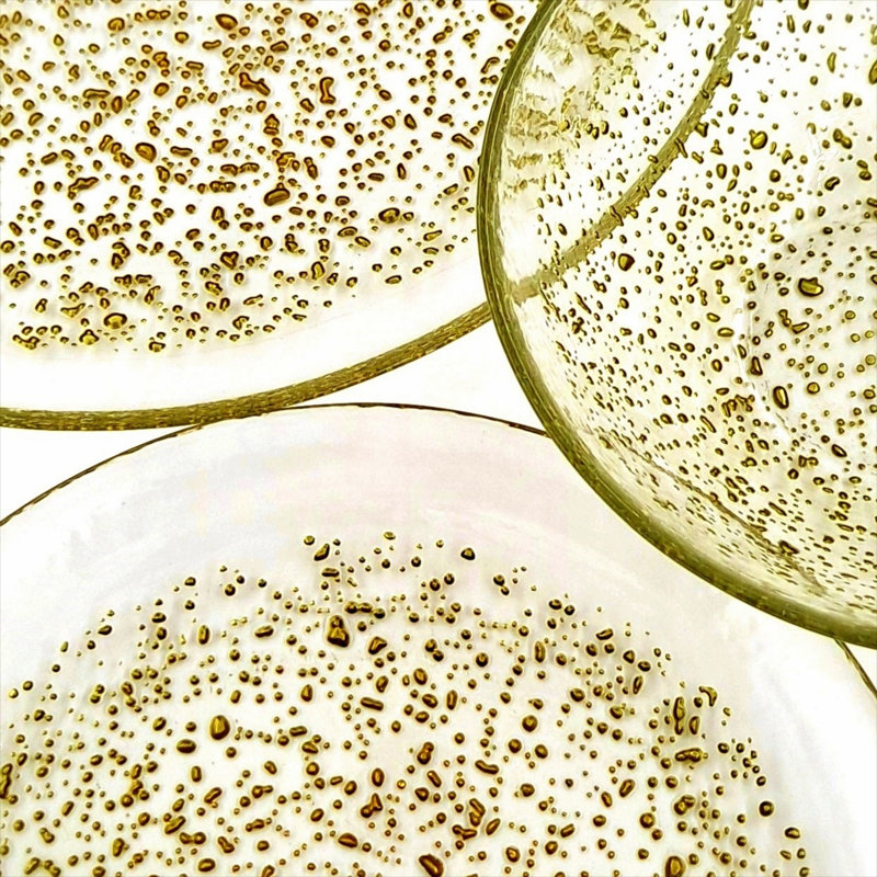 Isla Dinnerware Set, Clear/Gold, 12
