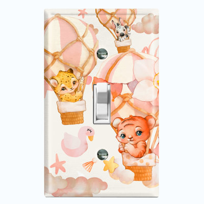 Animals 1 - Gang Toggle Light Switch Standard Wall Plate