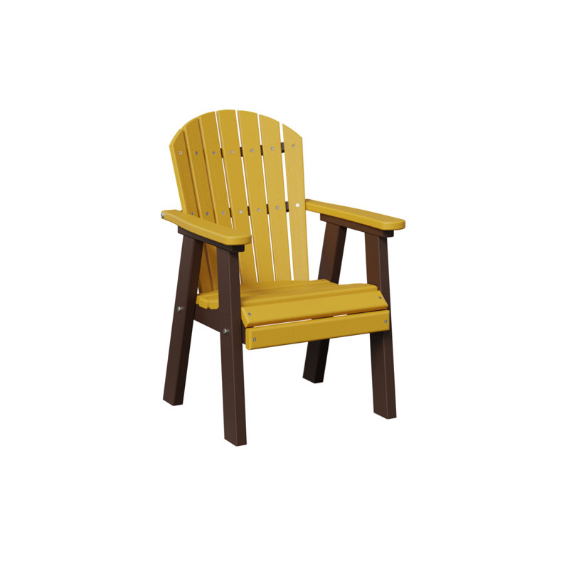 Chaise de salle à manger berlinoise Berlin, Yellow/Chocolate Brown