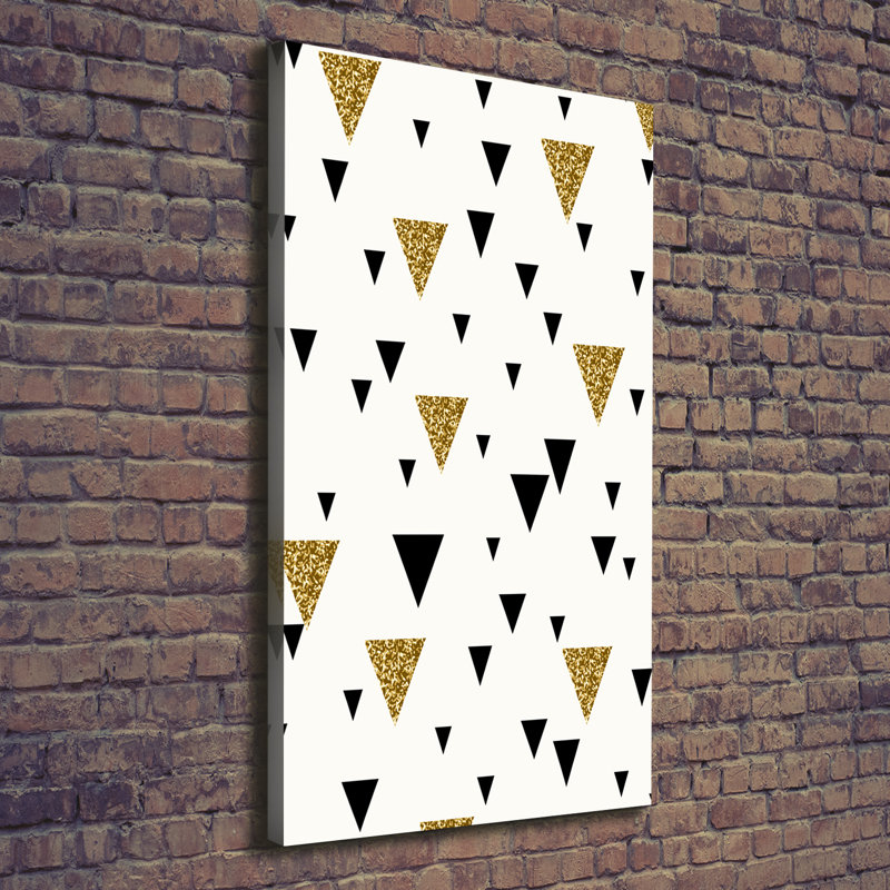 Triangles Background - Wrapped Canvas Print