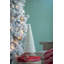 Décoration d'arbre de Noël conique en verre D6,7X18 ", crème