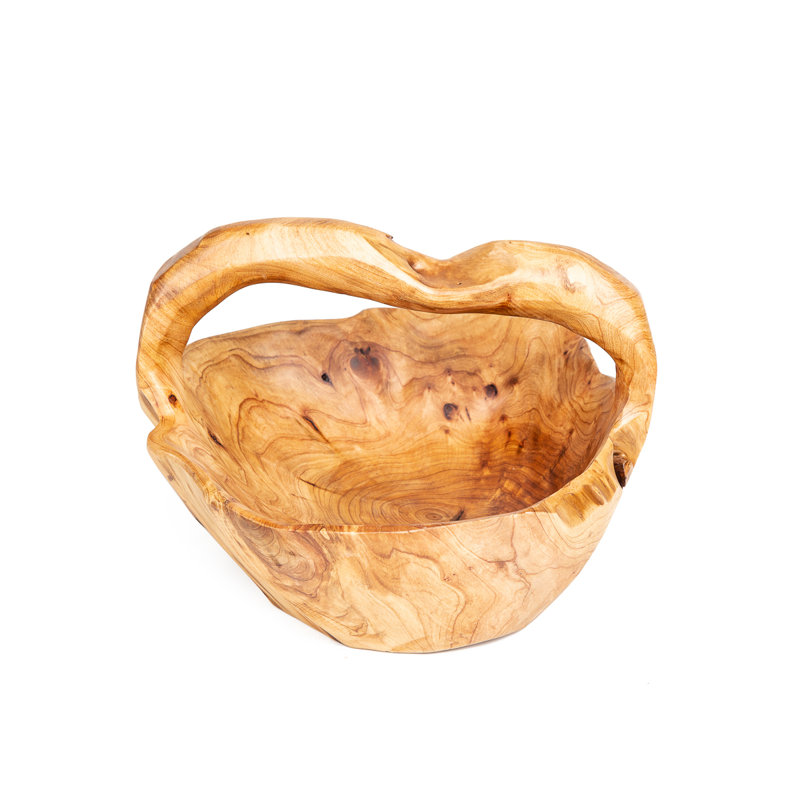 Bol décoratif en bois fait à la main Alariz