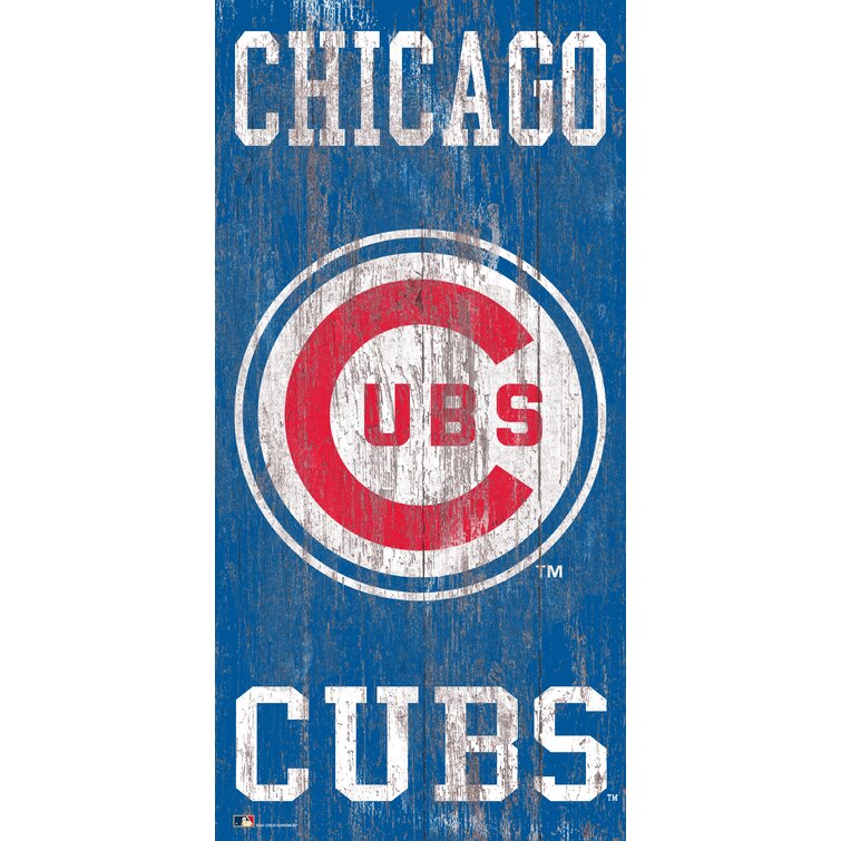 Fan Creations Chicago Cubs On Wood Print & Reviews